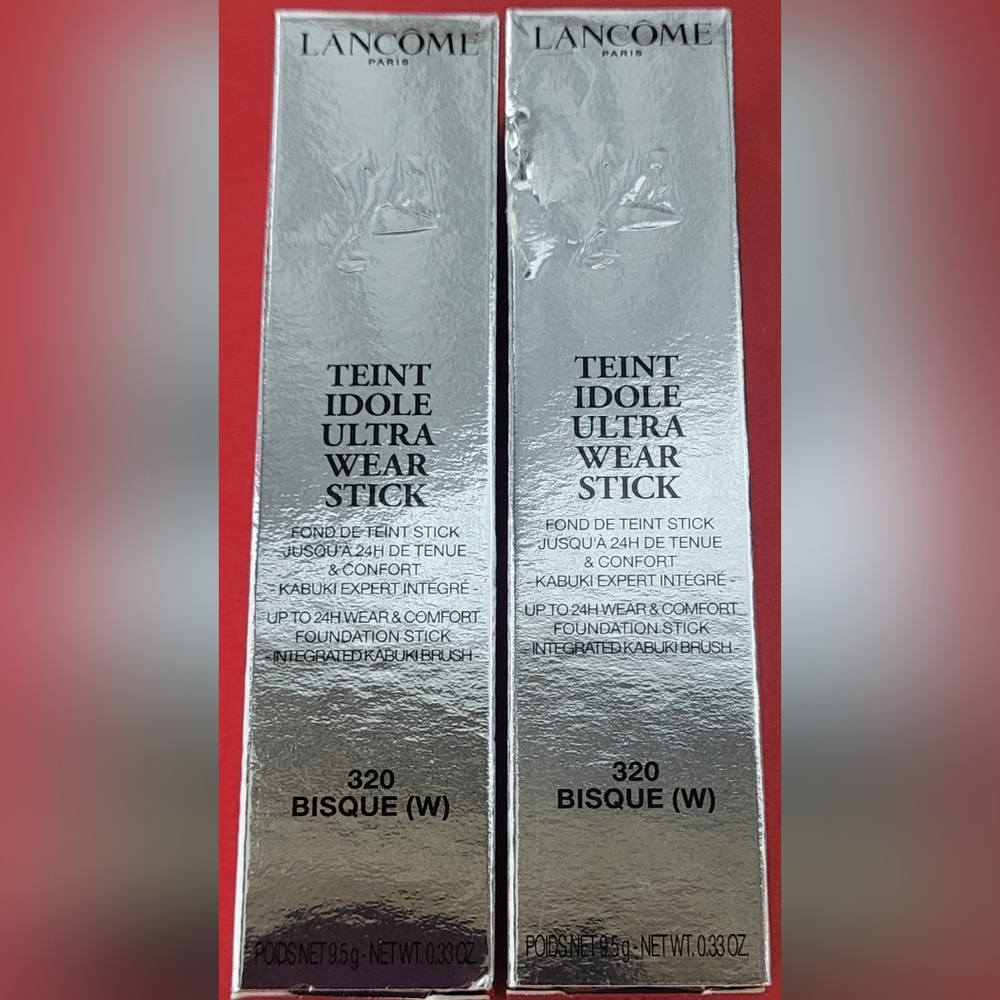 2 Pack Lancôme Teint Idole Ultra Wear Stick foundation in the shade 320 Bisque W